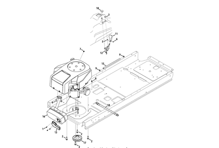 Part Location Diagram of 946-04830B MTD Throttle/Choke Control Cable